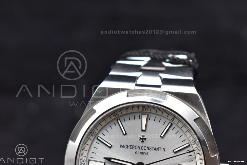 SS Dial Bracelet A on Edition 924 ZF Overseas SS 4500V 1:1 Sleek Silver Best 1222